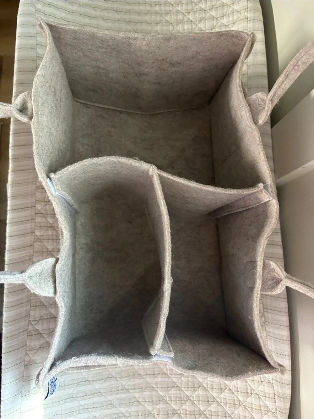 Parker Baby Diaper Caddy Organizer Oatmeal Heathered Brown